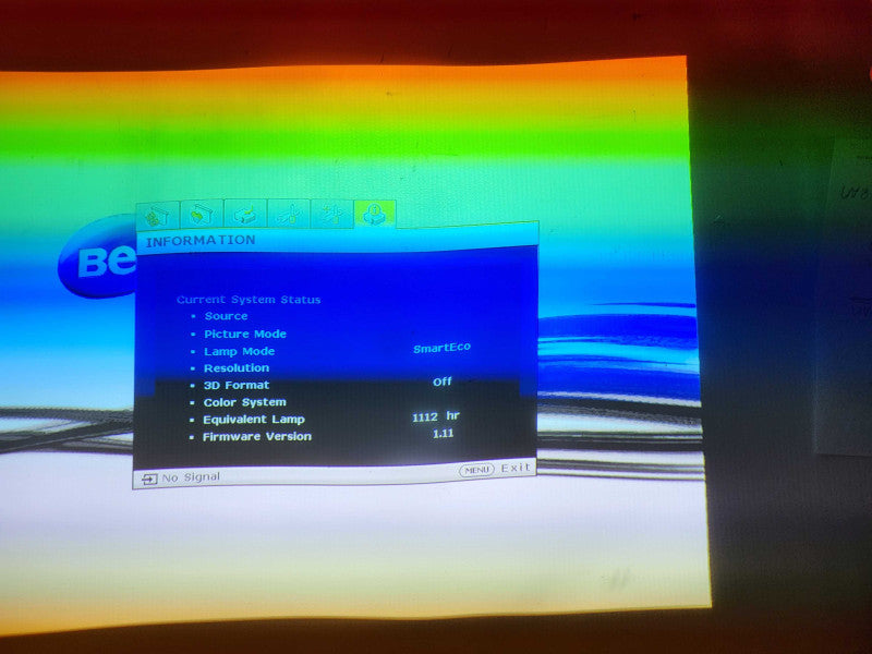 BenQ MX819ST 3000 ANSI Lumens XGA SmartEco Short Throw 3D Projector READ $