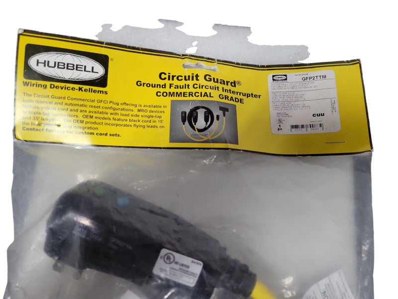 New Hubbell Circuit Guard Ground Fault Circuit Interrupter GFP2TTM _
