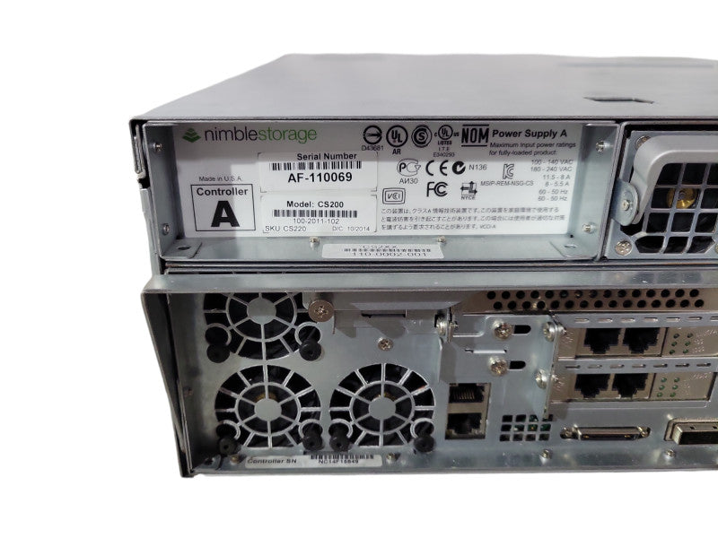 Nimble Storage CS200,400,ES1 3U Array, 2x SAS Controllers CS200 16x 3.5" Bays !