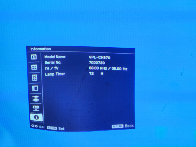 Sony VPL-CH370 5000 Lumen WUXGA 3LCD Projector, Lamp Hour: 72Hours