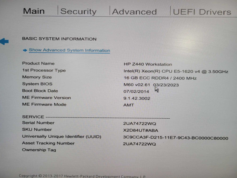 HP Z440 | Xeon E5-1620 v4 @3.5GHz, 16GB DDR4 No HDD/GPU !