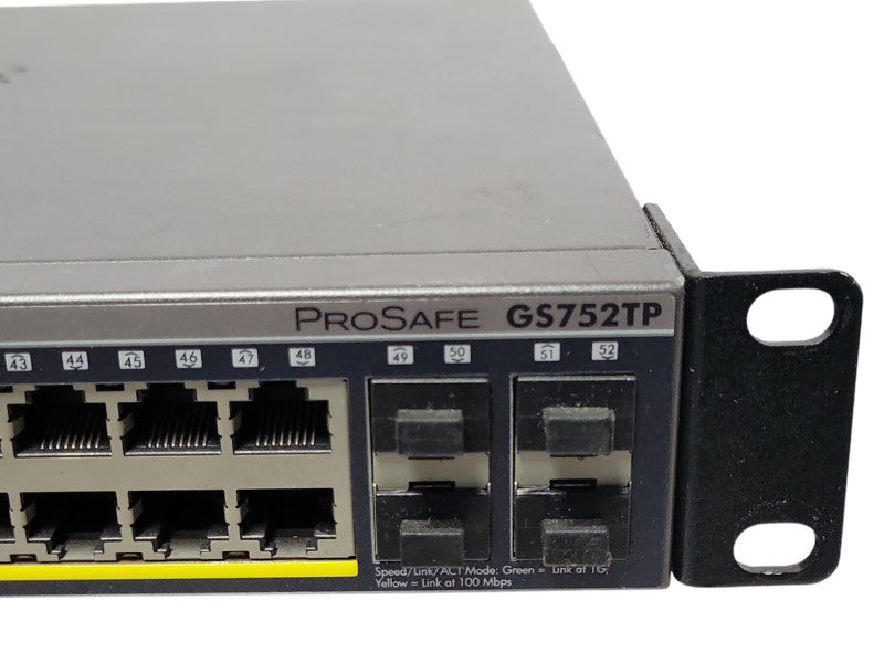 NetGear ProSafe 48-Port Gigabit Smart Switch with PoE and 4 SFP Ports GS752TP _