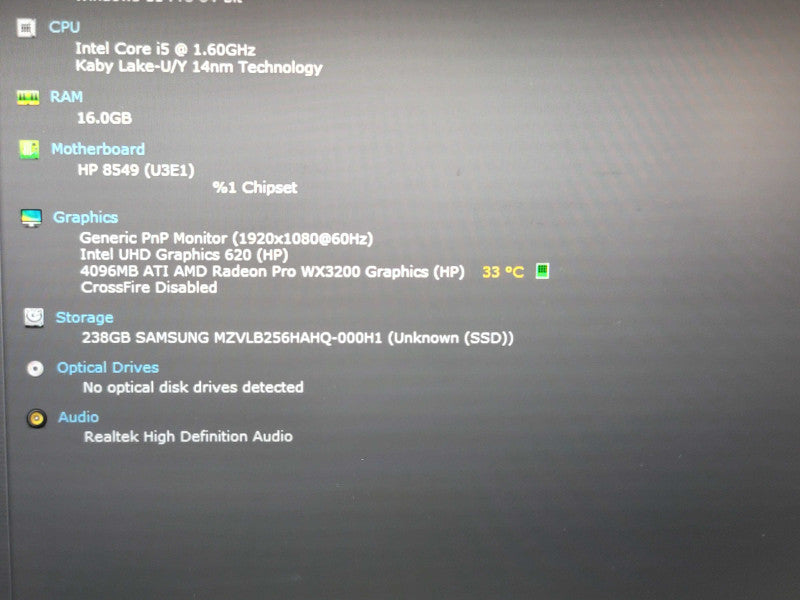 HP ZBook 14u G6| i5-8265U| 16GB DDR4| Radeon Pro WX3200| 256GB SSD  Qβ BudLap