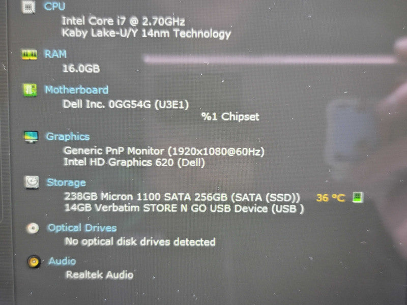 Dell Inspiron 13 7378| i7-7500U| 16GB DDR4| 256GB SSD **rEAD* β BudLap