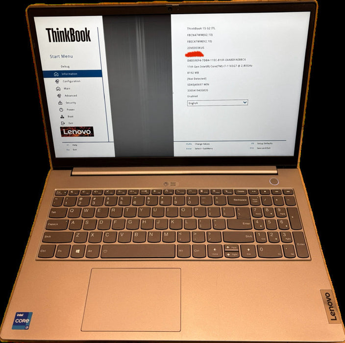 Lenovo ThinkBook 15 G2 ITL i7-1165G7 8GB RAM Broken LCD For Parts/Repair READ  Lap200