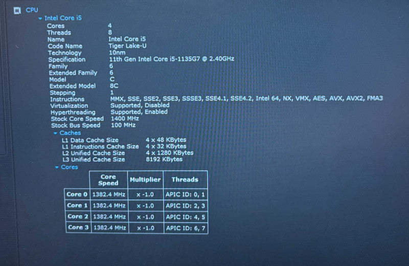 Dell Latitude 3420 Intel Core i5-1135G7 16GB RAM 256GB SSD  Lap200
