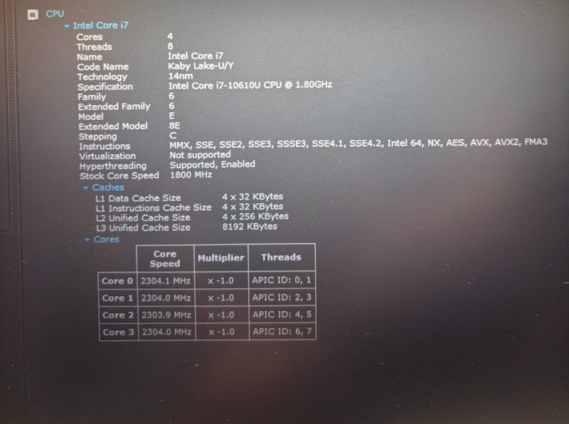 HP EliteBook 840 G7 Intel Core i7-10610U@1.8GHz 16GB RAM 512GB SSD READ  Lap200