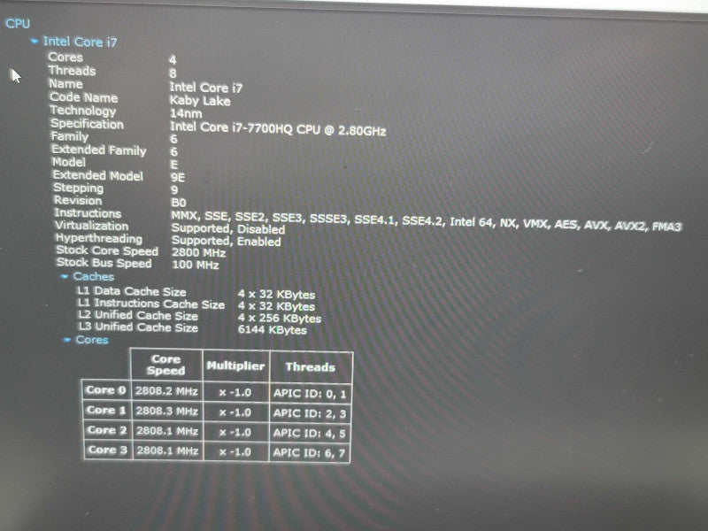 Dell XPS 15 9560| i7-7700HQ| 16GB DDR4| GTX 1050| 512GB SSD  β Lap200