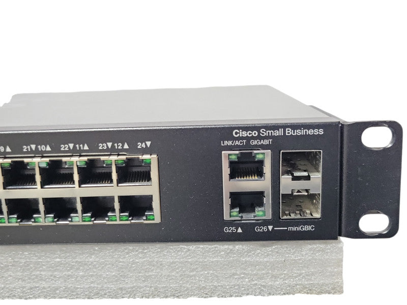 Cisco SG200-26P 26-Port Gigabit PoE Smart Switch SLM2024PT _