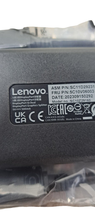 Genuine Lenovo DisplayPort to Dual DisplayPort Adapter