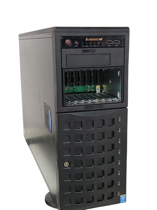 SuperMicro X10DRH-C/i, 2x Xeon E5-2630v3 2.4GHz 128GB RAM LSI 3108 MR, 1x PSU _