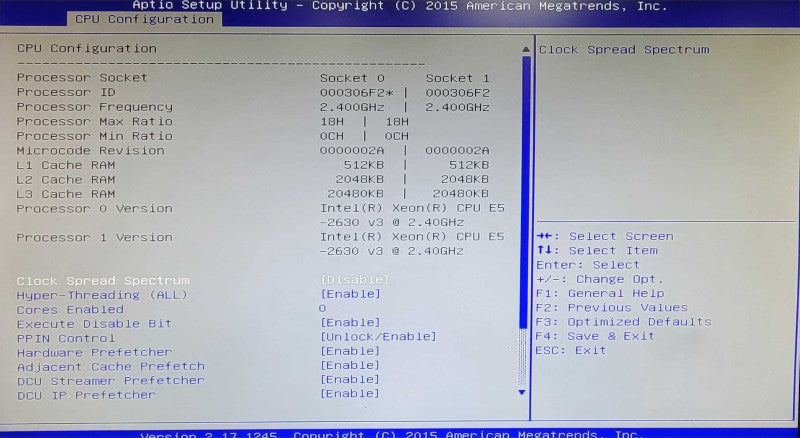 SuperMicro X10DRH-C/i, 2x Xeon E5-2630v3 2.4GHz 128GB RAM LSI 3108 MR, 1x PSU _