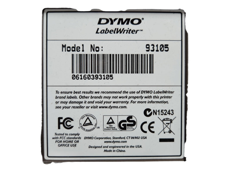 Dymo LabelWriter Duo 93105 Thermal Label Printer Maker, No Roll, READ