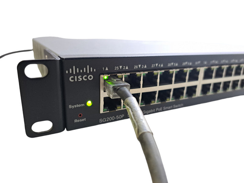 Cisco SG200-50P | 50-Port Gigabit PoE Smart Network Switch | 2x SFP