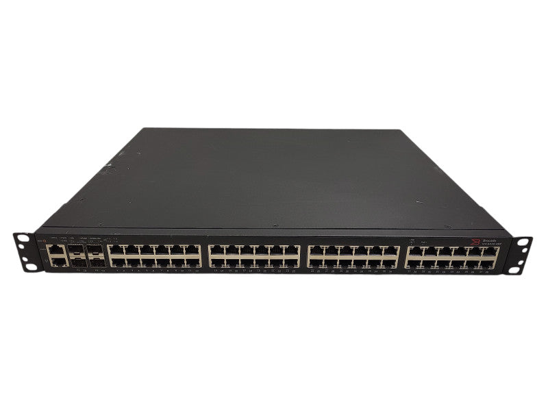Brocade ICX 6430-48P ICX6430-48P 48x 1GbE RJ45 PoE + 4x 1GbE SFP Port 1U Switch Q$