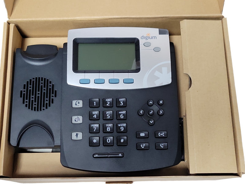 Open-Box Digium D40 2-Line Office IP Phones 1TELD041LF Q_