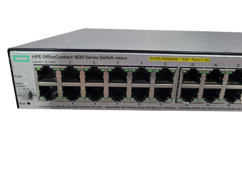 HPE OfficeConnect 48-port PoE+ Gigabit Network Switch J9984A !