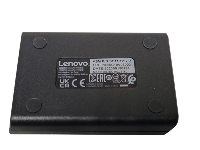 New Lenovo Display Port to Dual Display Port Adapter Q_