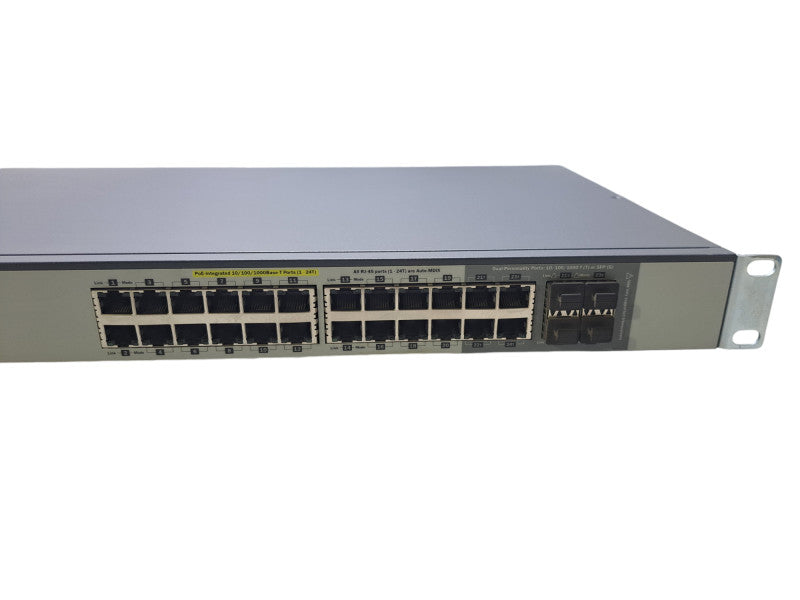 HP ProCurve 2520G-24-PoE 24-Port Gigabit PoE Ethernet Network Switch J9299A Q