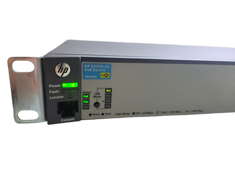 HP ProCurve 2520G-24-PoE 24-Port Gigabit PoE Ethernet Network Switch J9299A Q