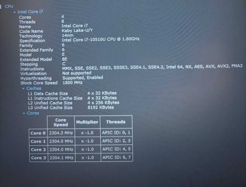 Lenovo ThinkPad E14 Intel Core i7-10510U@1.8GHz 16GB RAM 512GB SSD  Lap200