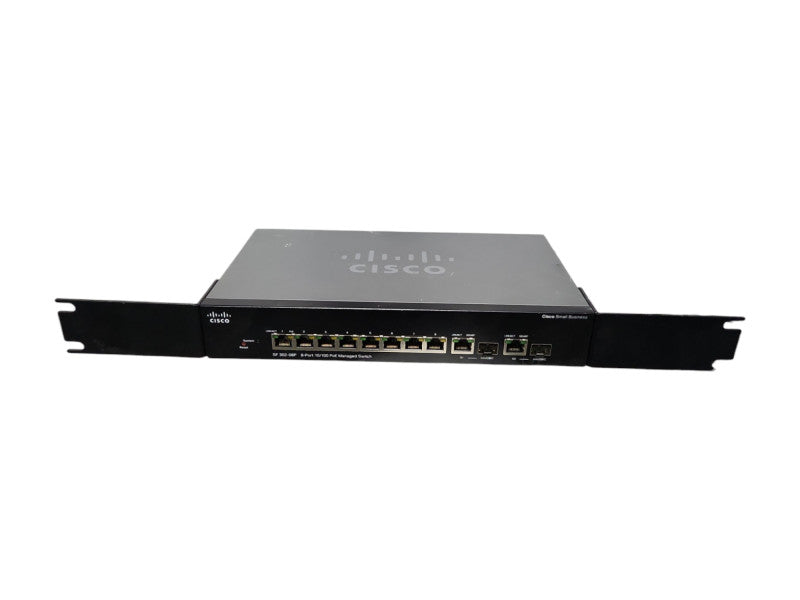 Cisco SF302-08P 8-Port 10/100 Small Business PoE Managed Switch w/ Rack Ears