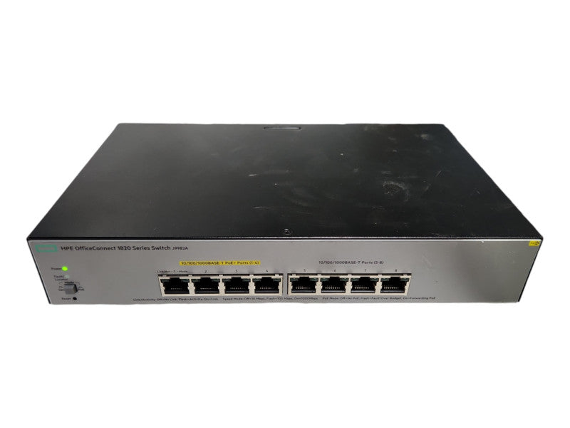 HP 1820-8G-PoE+, 8-Port Gigabit PoE+ Managed Switch, J9982A