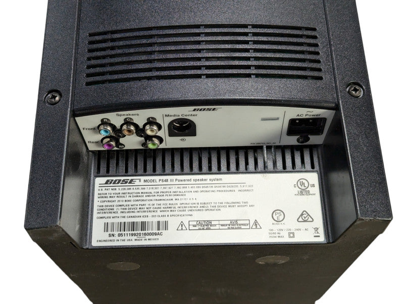 Bose PS38 Series III Powered Subwoofer Lifestyle SubWoofer ONLY  -