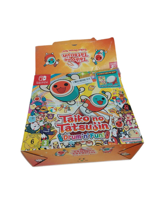 Nintendo Switch Taiko Drum Set ( No Game ) Just the Drum Set in the Box  =