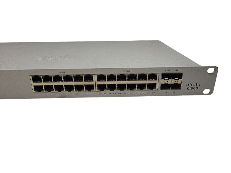 Cisco Meraki MS120-24P-HW 24-Port Gbe PoE Cloud-Managed Switch Claimed READ $