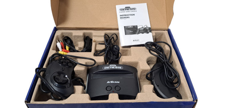 AT Games FB8280C Sega Genesis Classic Game Console System| 81 Games| READ