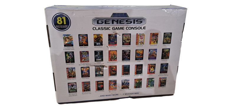 AT Games FB8280C Sega Genesis Classic Game Console System| 81 Games| READ