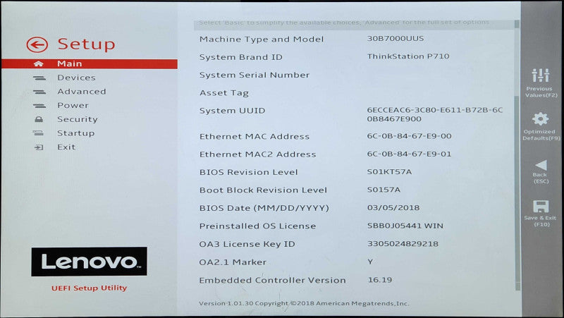 Lenovo ThinkStation P710, 2x Xeon E5-2637 v4 3.50GHz, 64GB DDR4, 3TB HDD, K2200