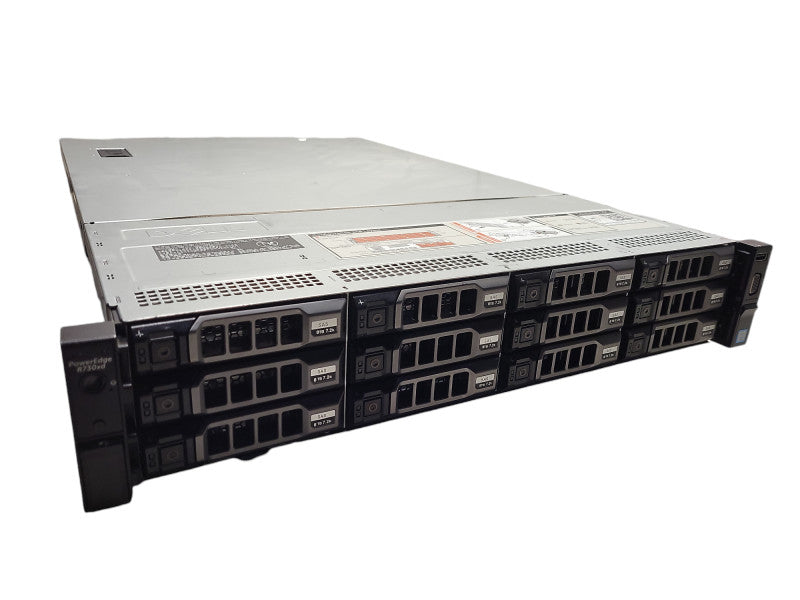 DELL PowerEdge R730xd 2x E5-2680 v3 32GB RAM 87.3TB HDD H730 Mini 2x PSU $