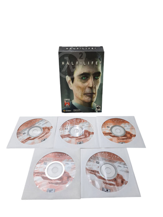 Half-Life 2 (PC, 2004) G Man Cover 5 Disc Video Game Complete | Rare