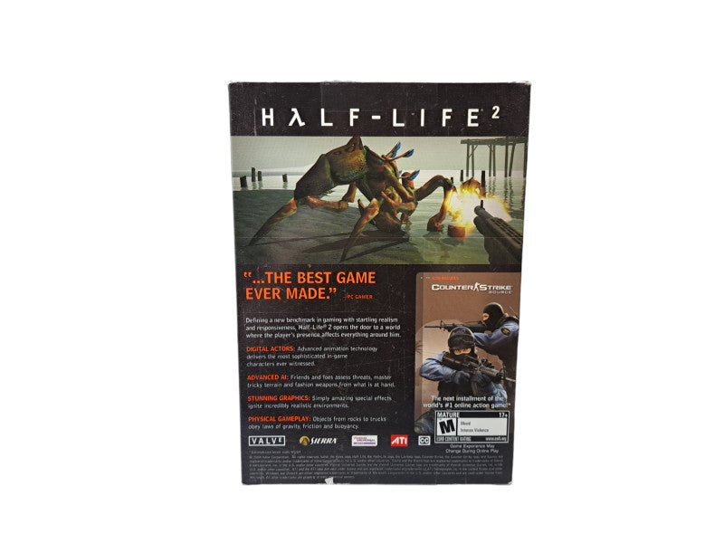 Half-Life 2 (PC, 2004) G Man Cover 5 Disc Video Game Complete | Rare