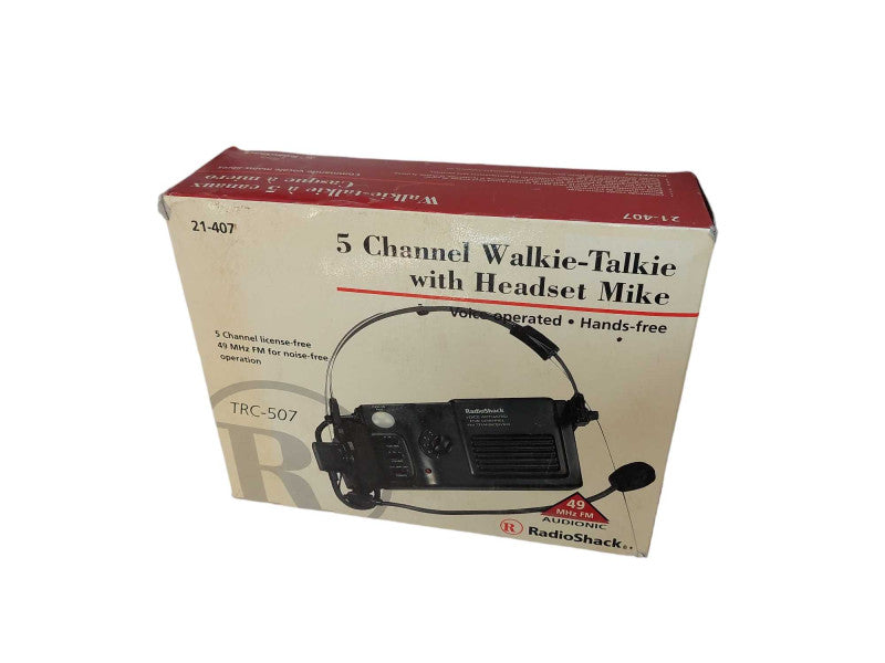 5-Channel Walkie-Talkie with Headset Mic Model: TRC-507 =