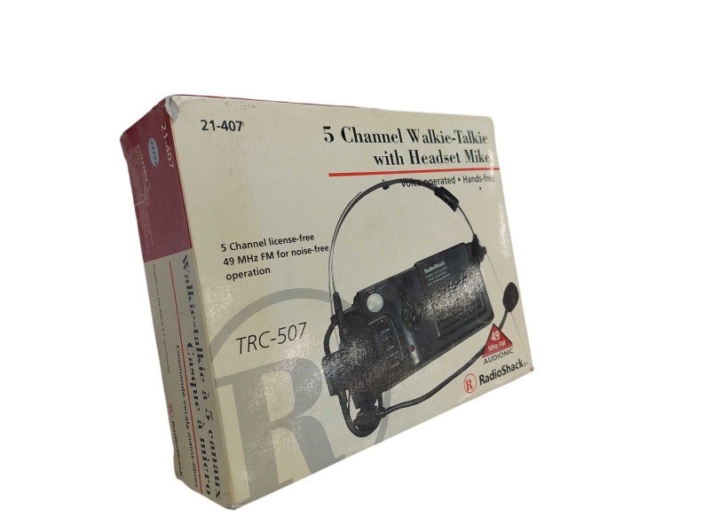 5-Channel Walkie-Talkie with Headset Mic Model: TRC-507 =