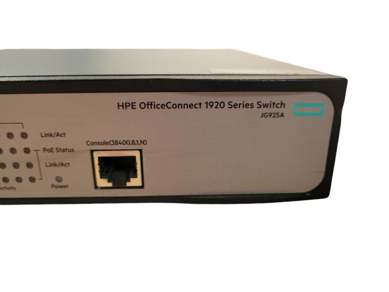 HPE OfficeConnect 1920-24G-PoE+, 24-Ports Gigabit Ethernet Network Switch JG925A !