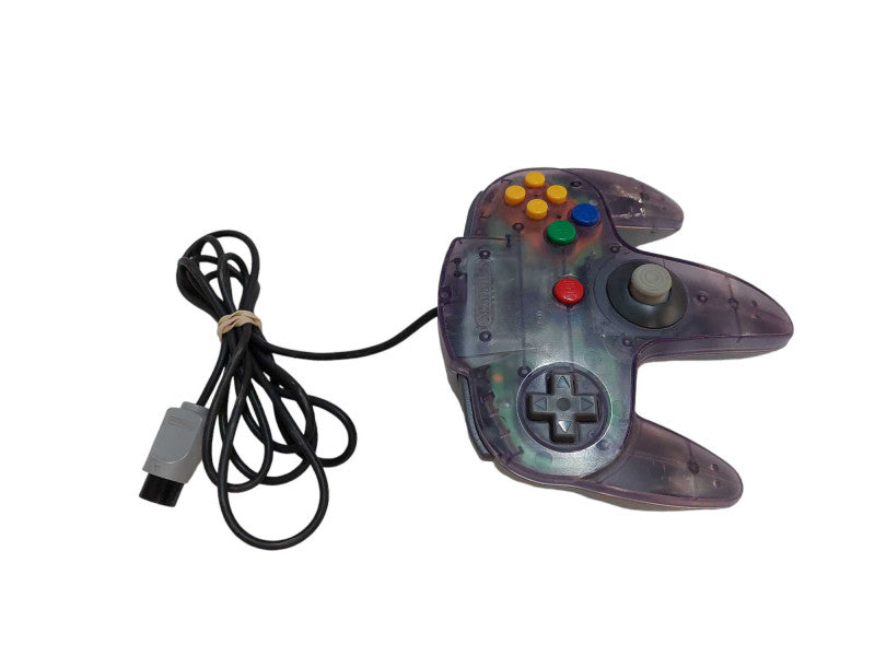 Nintendo 64 Controller Translucent Purple Grey Bottom Model: NUS-005 =