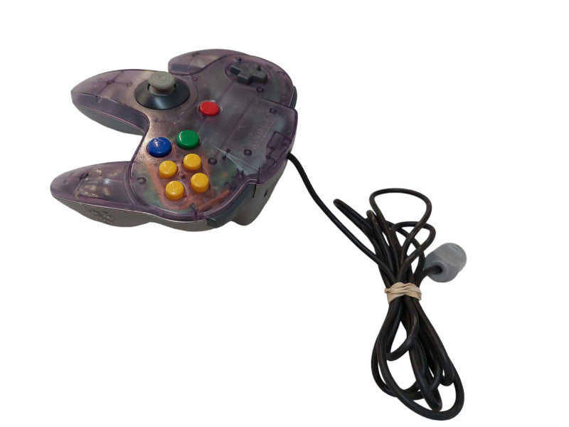 Nintendo 64 Controller Translucent Purple Grey Bottom Model: NUS-005 =