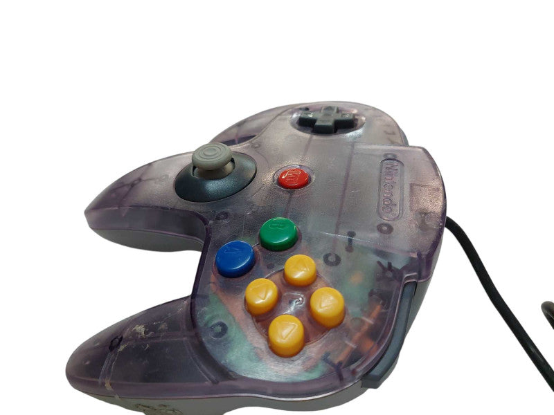 Nintendo 64 Controller Translucent Purple Grey Bottom Model: NUS-005 =