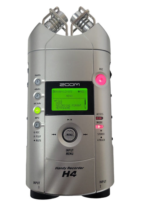 Zoom H4 Handy Recorder Digital Audio Recording Device w/ SD Card and battery _