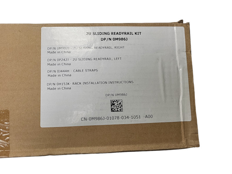 Open box 2U SLIDING READYRAIL KIT DP/N 0M986J $