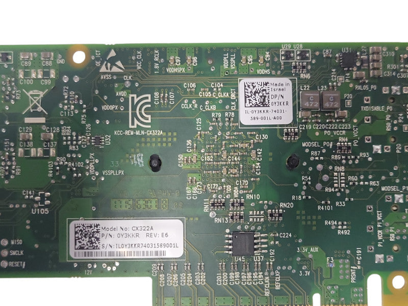 Dell 2-Port 10Gbps PCI-E Network Adaptor 0Y3KKR, LP _