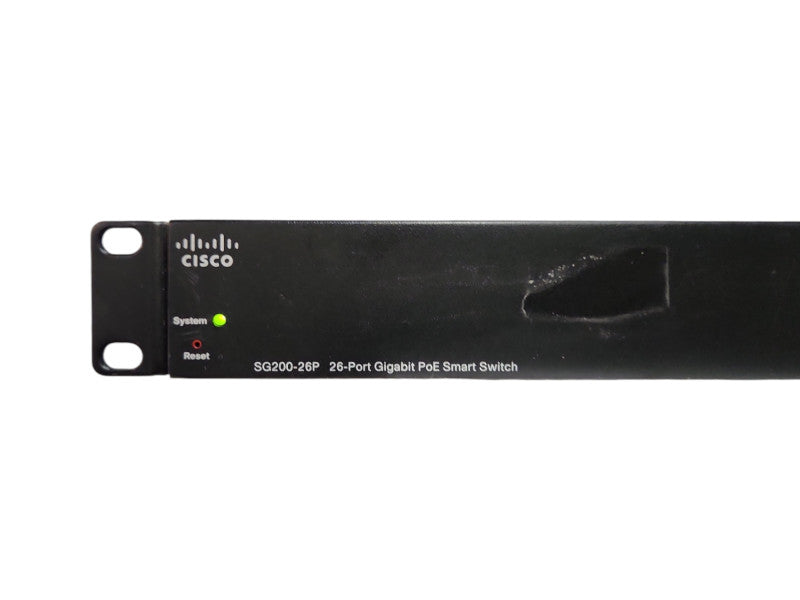 Cisco SG200-26P, 26-Port Gigabit PoE Smart Network Switch, 2x SFP