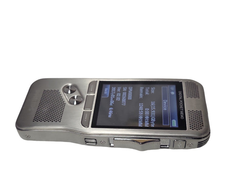 Philips 3DMIC Digital Pocket Memo DPM8000 with 16GB SD Card _