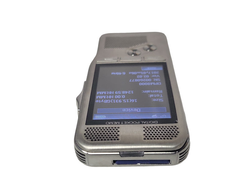 Philips 3DMIC Digital Pocket Memo DPM8000 with 16GB SD Card _