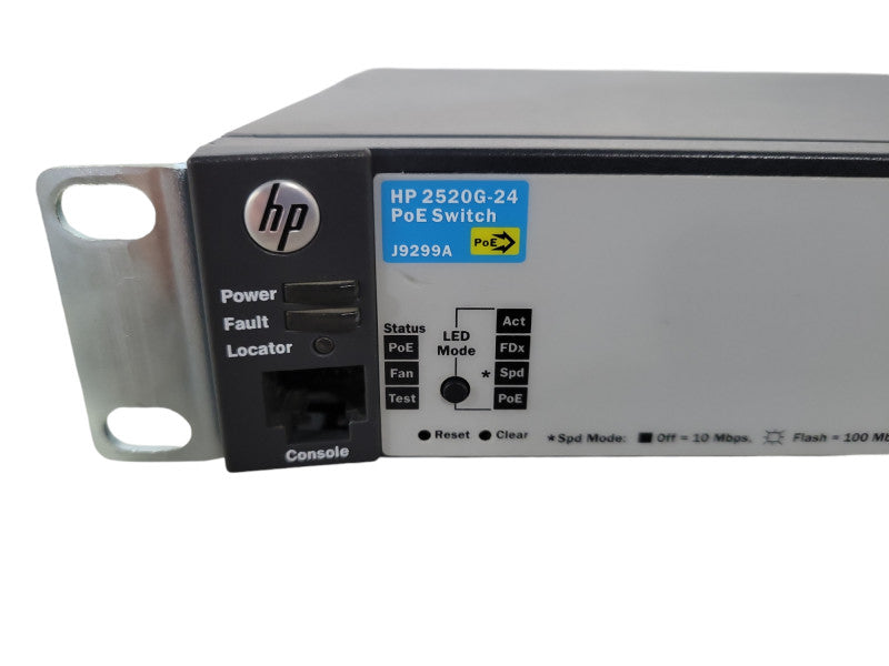 HP ProCurve 2520G-24-PoE 24-Port Gigabit PoE Ethernet Network Switch J9299A !