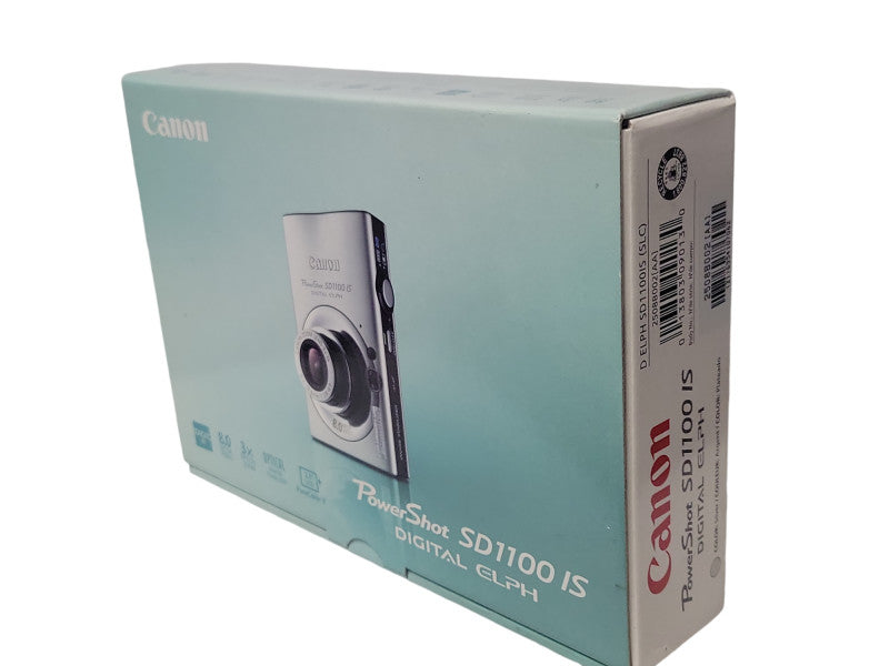 Canon PowerShot ELPH SD1100 IS 8.0MP Silver Digital Camera & Charger _